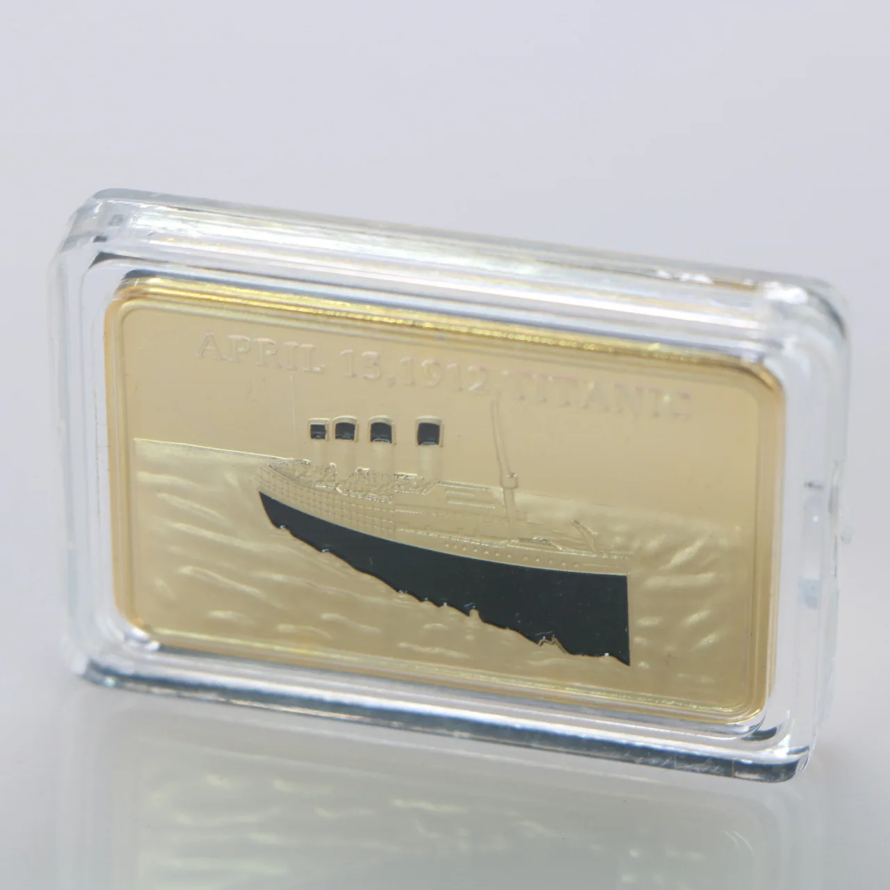 Титановая позолоченная полоса 100 юбилейный блок коллекция иностранных золотых