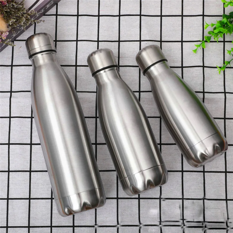 Бутылка для воды из нержавеющей стали Cola Motion Sports Rugged No Leaking чашка Monolayer 350 мл 500 750