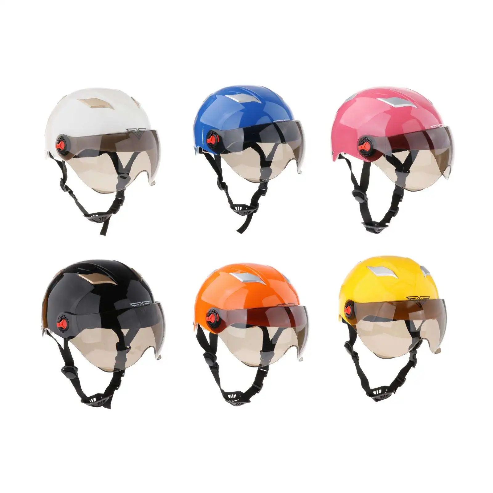 

Summer Breathable Motorcycle Half Helmet Motorbike Cycling Helmet for Men Women with Goggles Racing Head Protector Equipment