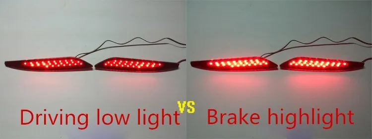 

eOsuns Rear Bumper tail light fog lamp Brake Lights daytime running for Hyundai Sonata 8