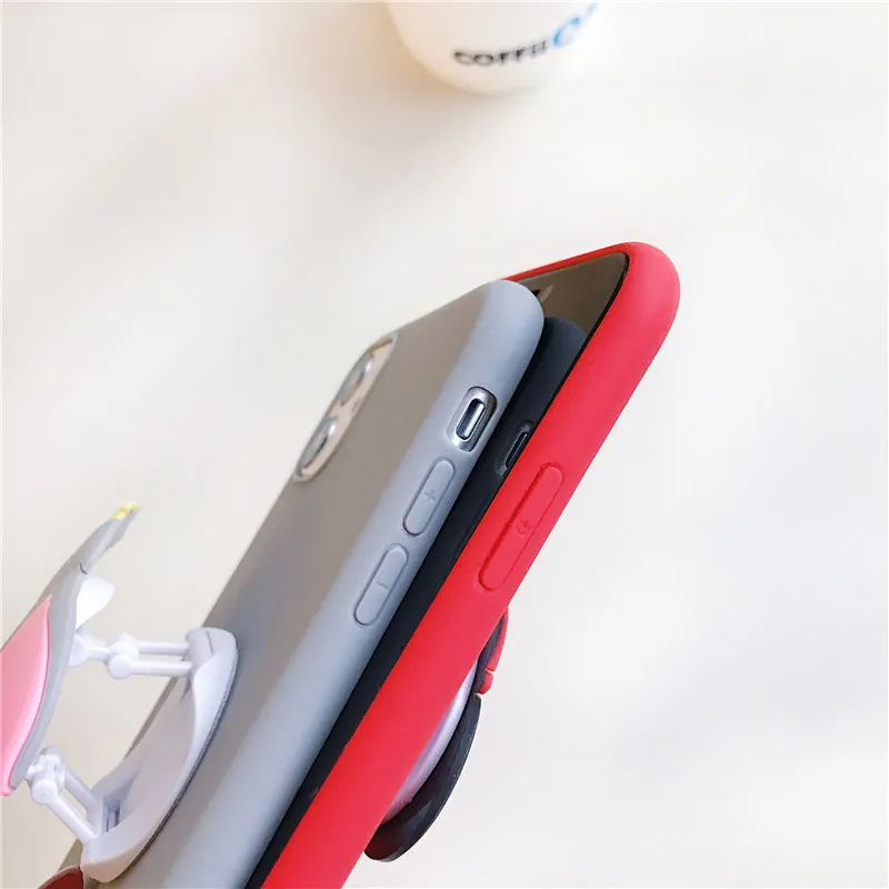 Милый 3D силиконовый чехол для iphone X XR XS MAX 11 Pro Max pro 6 6s 7 8 plus 5 5S iPhone SE 2020 |