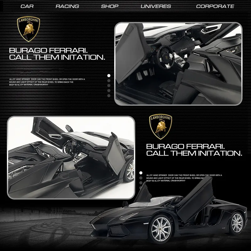 Maisto 1:24 Lamborghini Evanta LP700 4 сплав гоночный автомобиль с откидным верхом брелок для