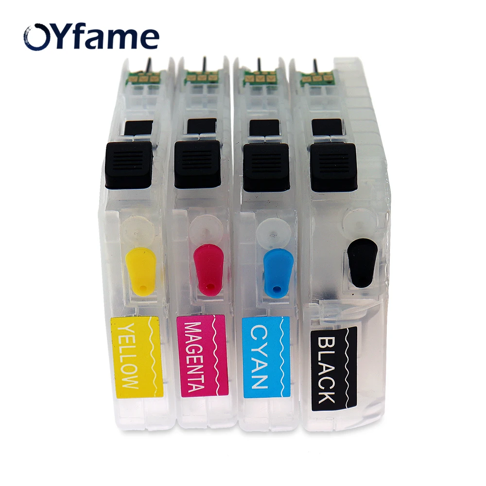 Картриджи с чернилами OYfame 4 шт. коротким картриджем LC105 LC109 для принтера brother MFC J6520DW