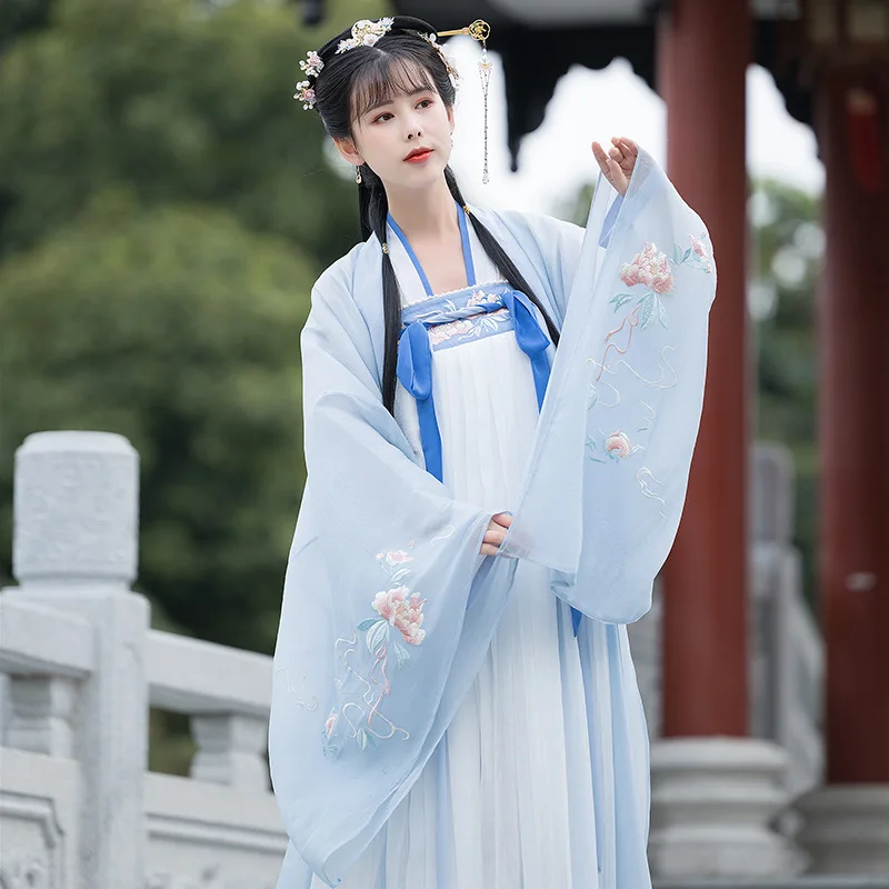 

China Embroidery #3 Traditional Chinese Clothing Full Chest Waist Skirt Elegant Costume Hanfu Robe Fairy Dress