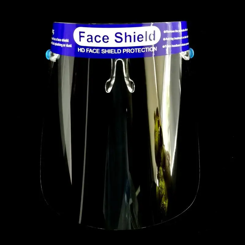 

10pc Adults Protective Face Shield With Glasses Transparent Full Face Cover Mask Anti Fog Plastic Clear Visor For Cooking