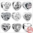 Лидер продаж 100% Настоящее серебро 925 пробы Шарм дерево следы подходит для оригинального браслета Pandora Сделай Сам модные ювелирные изделия для женщин