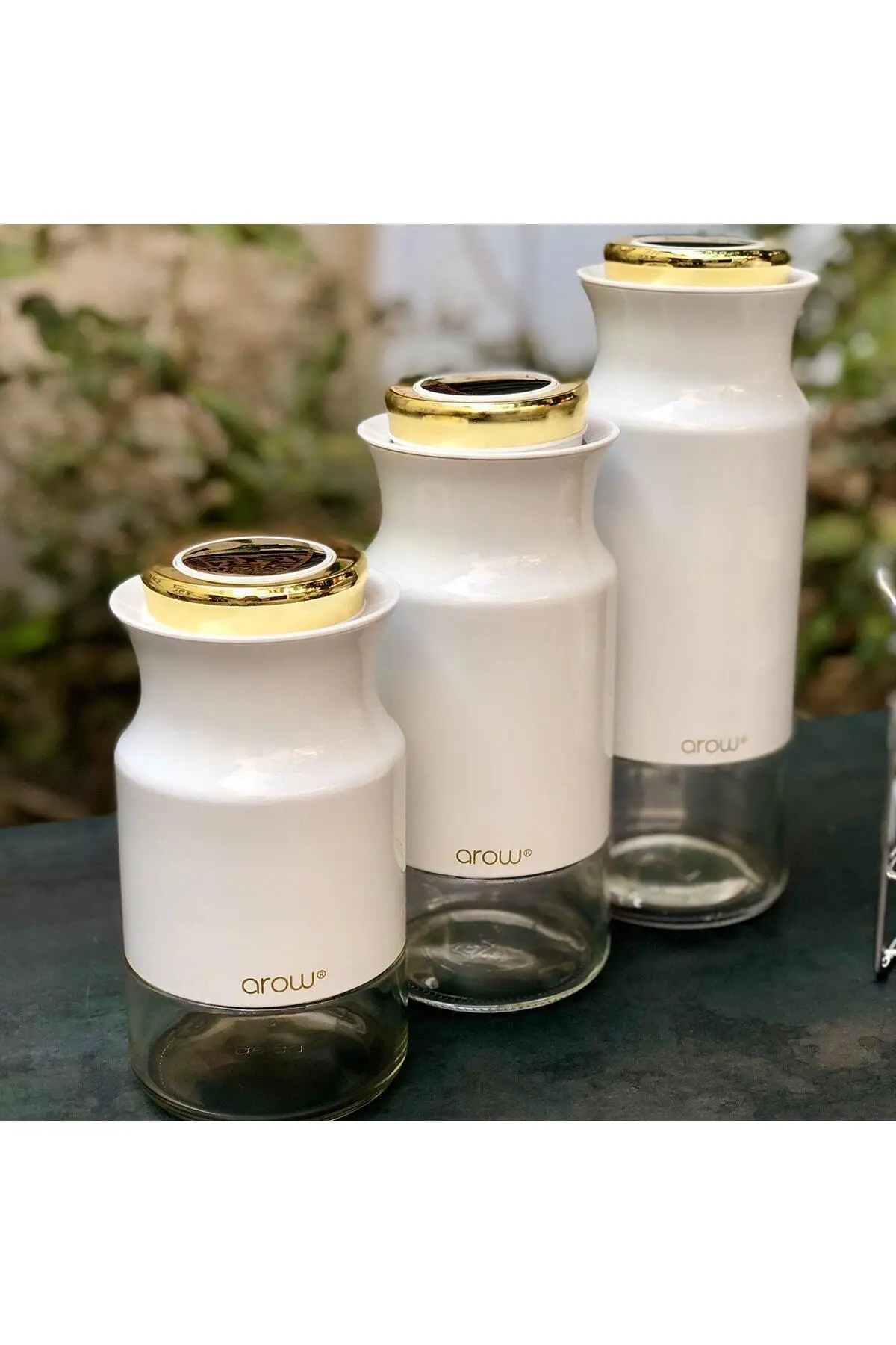 

Arow Lady 3 PCs Jar Set Copper 4 PCs Li