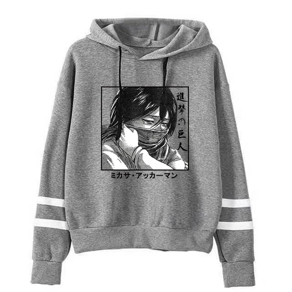 Mikasa Ackerman Hoodies Attack on Titan Sweetshirt Polyester Hoody Casual Hoodie Women