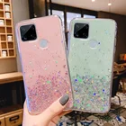Чехол для телефона Realme C25 с блестящими звездочками мягкий из термопластика силиконовый чехол для мобильного телефона с корпус Realme C25