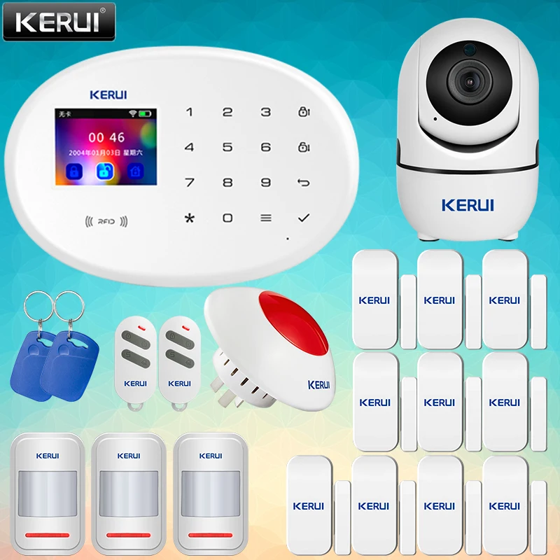 Сигнализация Системы s дома охранной сигнализации KERUI W20 Беспроводной смарт