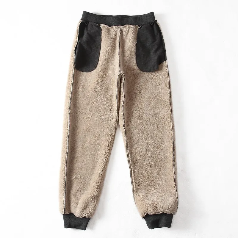 

large size 8XL 7XL 6XL Fleece Thick Pants Men Outside Winter Pants Men Fleece Warm Mens Fleece Pants Heavyweight Zipper