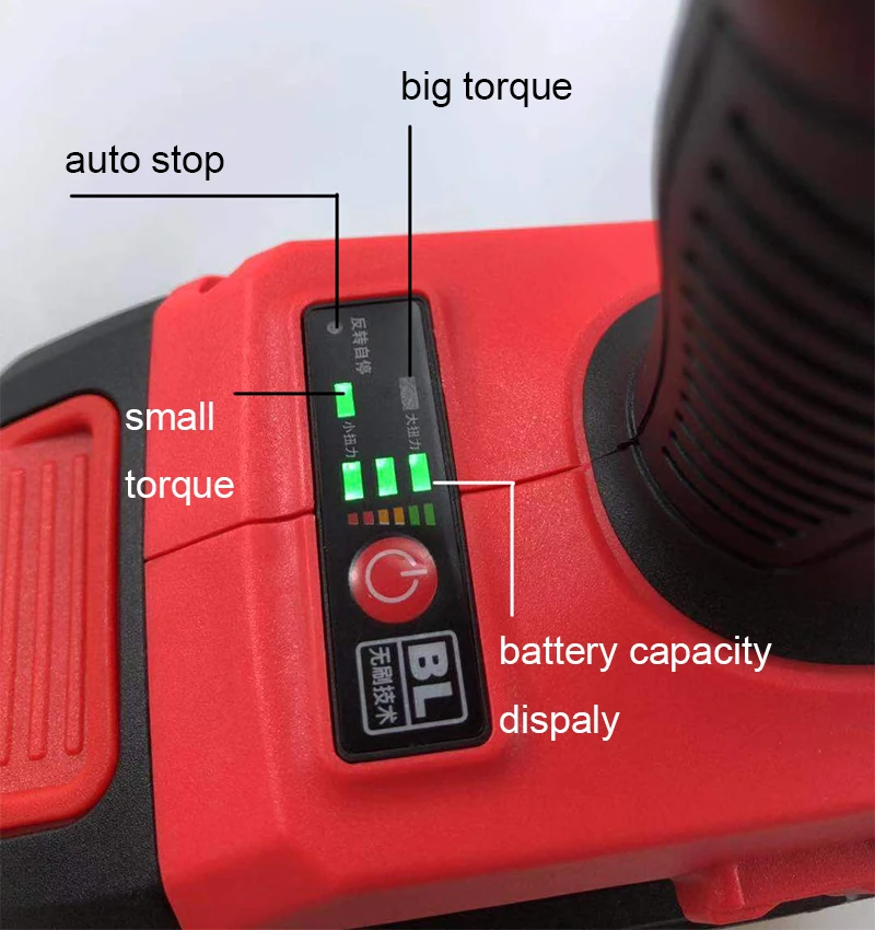 Электрический ударный гайковерт SC278 с бесщеточным двигателем Sifc 20 в MAX Lith Ion