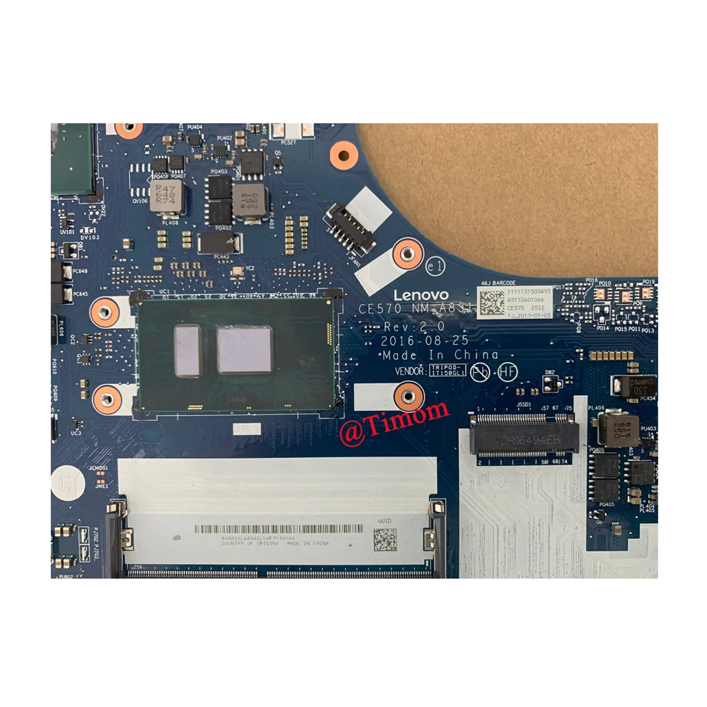 I7-7500U для ThinkPad E570 20H5 20H6 независимая материнская плата ноутбука CE570 NM-A831 01YR731 01YR732