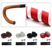 bicycle perforated leather handlebars bicycle handlebars multicolor camouflage straps dead fly road bike pu handlebar tape