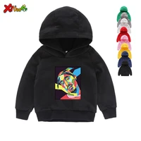 cartoon hoodies printed children autumn cotton hoodies sweatshirts game boygirl tops breathable funny tops 2t 8t