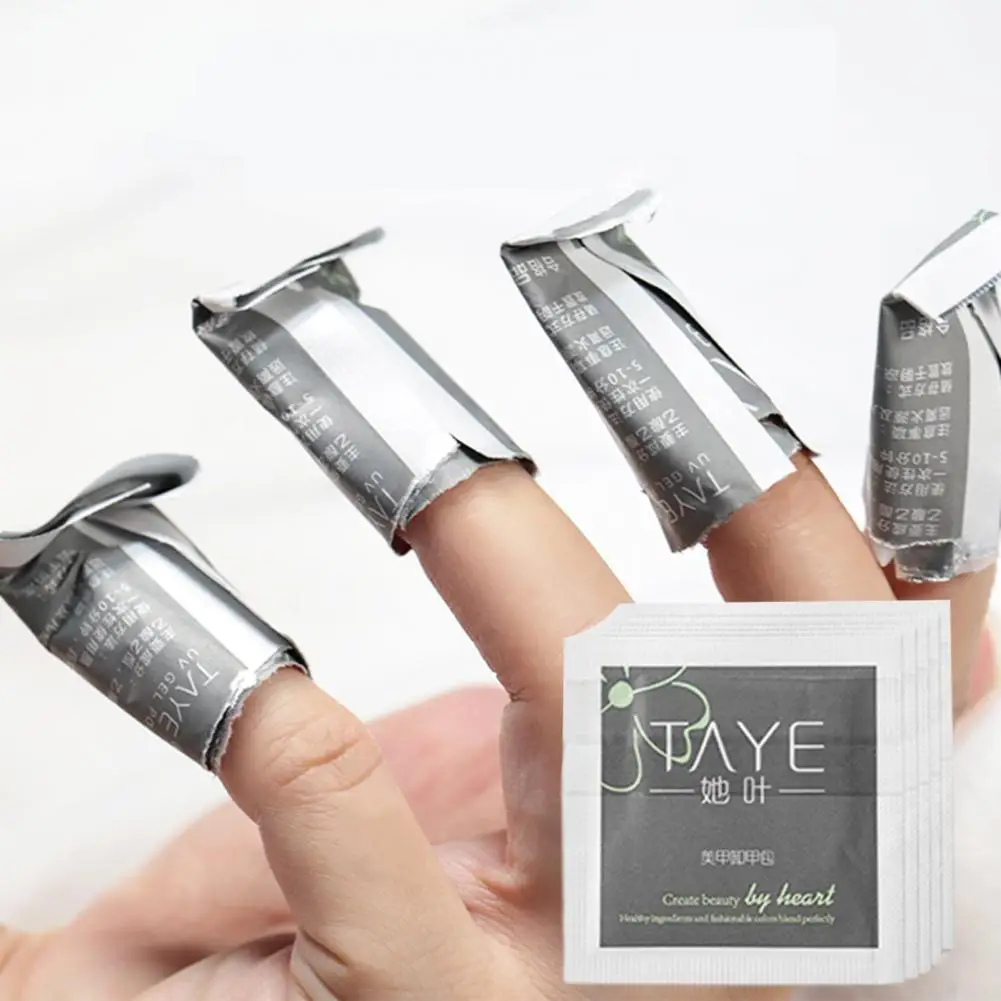 

100Pcs/Box Nail Remove Pad Residue-Free Fast Infiltration Non Woven Fabric Quick Cleansing Manicure Gel Removing Wraps Pad