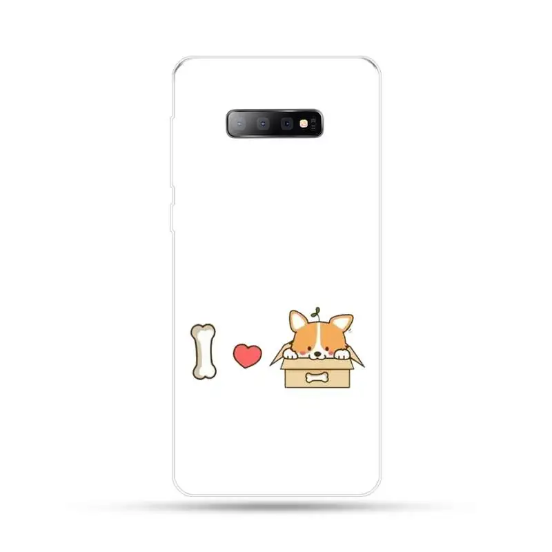 

Cute corgi cartoon dog Phone Case For Samsung Galaxy S5 S6 S7 S8 S9 S10 S10e S20 edge plus lite cover funda coque