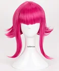 Парики для косплея LOL Annie Hastur, 45 см, розово-красный термостойкий синтетический парик + парик