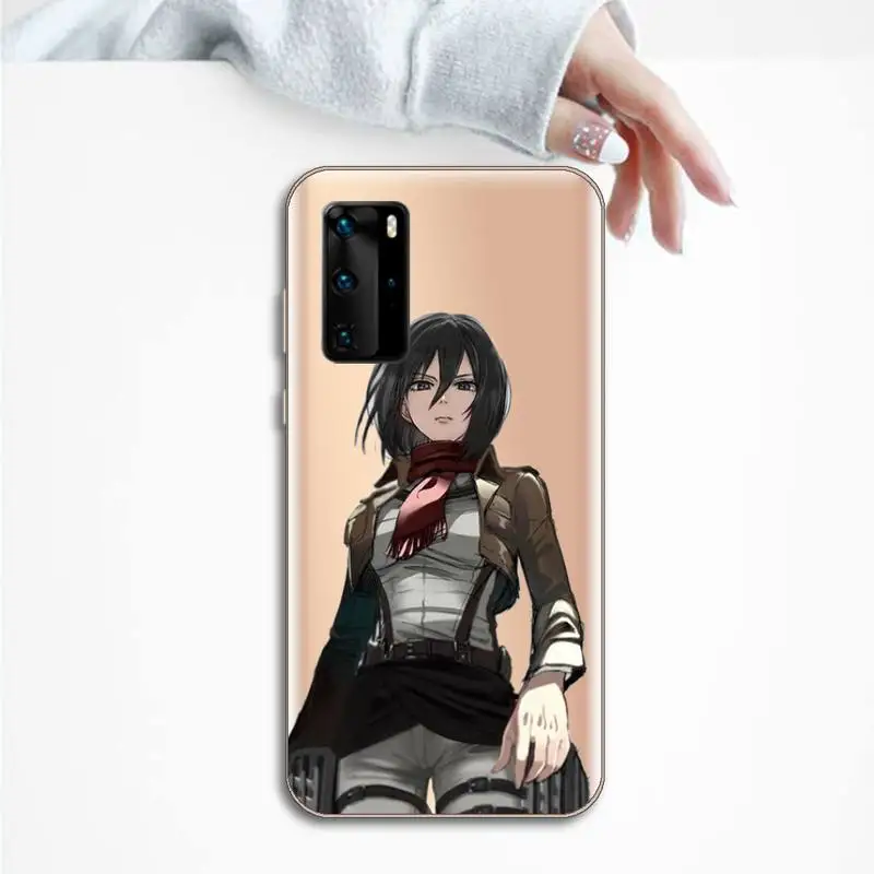 

Anime Japanese attack on Titan Phone Case Transparent for Huawei P honor 8 10i 20 30 40 smart 2019