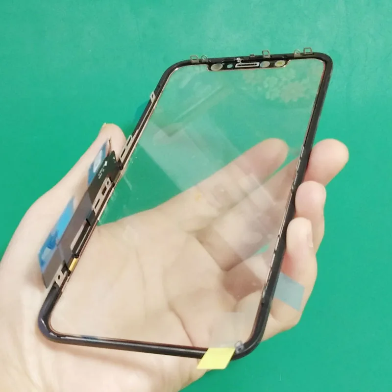 5pcsoriginal qualitytouch screen digitizer with framoca film for iphone11 xr front glass touchscreen sensor repair parts free global shipping