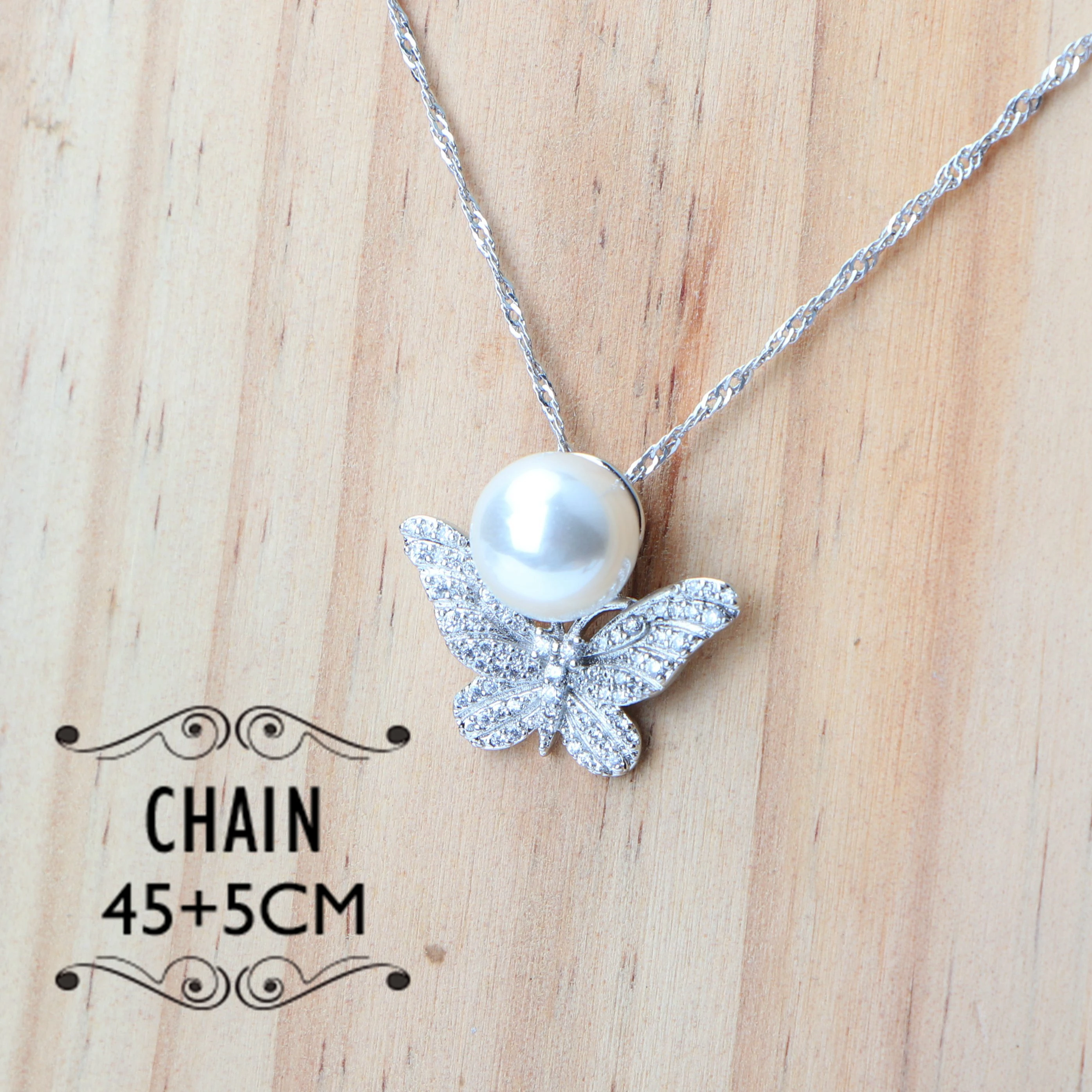 Белый жемчуг серебро 925 пробы ювелирные наборы для женщин Свадебный костюм