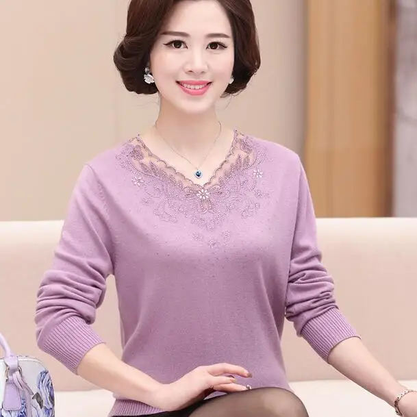 Лидер продаж 2019 зимние женские свитера с v-образным вырезом пуловеры длинными