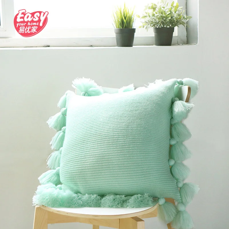 Вязаная наволочка ручной работы роскошные мягкие Декоративные наволочки