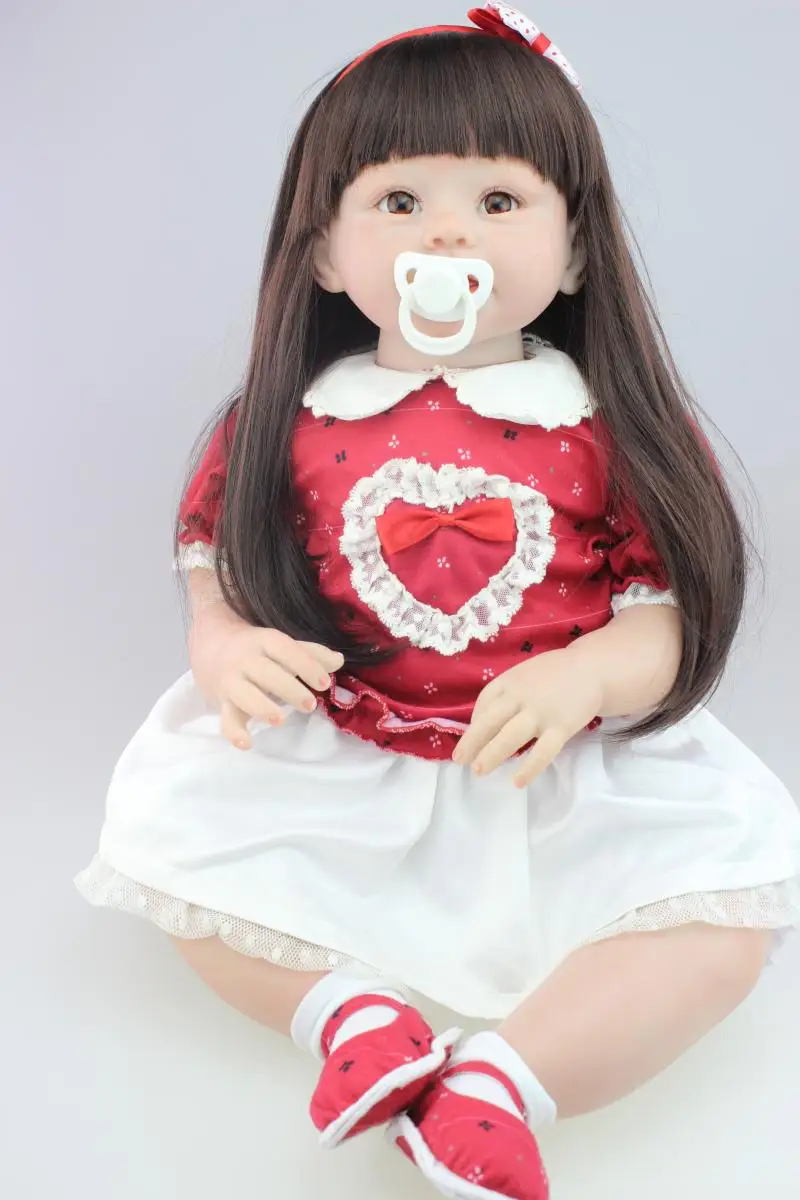 Кукла реборн силиконовая для новорожденных Реалистичная кукла большого размера