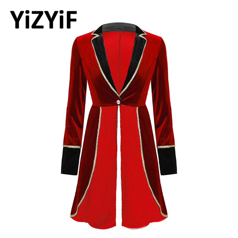 Женское платье с длинным рукавом шоумен Блейзер пиджак пальто для взрослых на