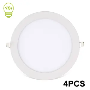 Ультратонкий встраиваемый потолочный светильник, 4 шт., 3 Вт, 4 Вт, 6 Вт, 9 Вт, 12 Вт, 15 Вт, 18 Вт, 85-265 в