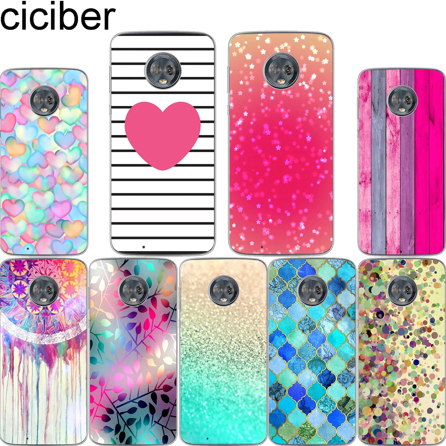 Ciciber чехлы для телефона Motorola Moto C Z2 Z3 ONE P30 G4 G5 G5S G6 E3 E4 E5 Plus Play Power X4 M мягкие