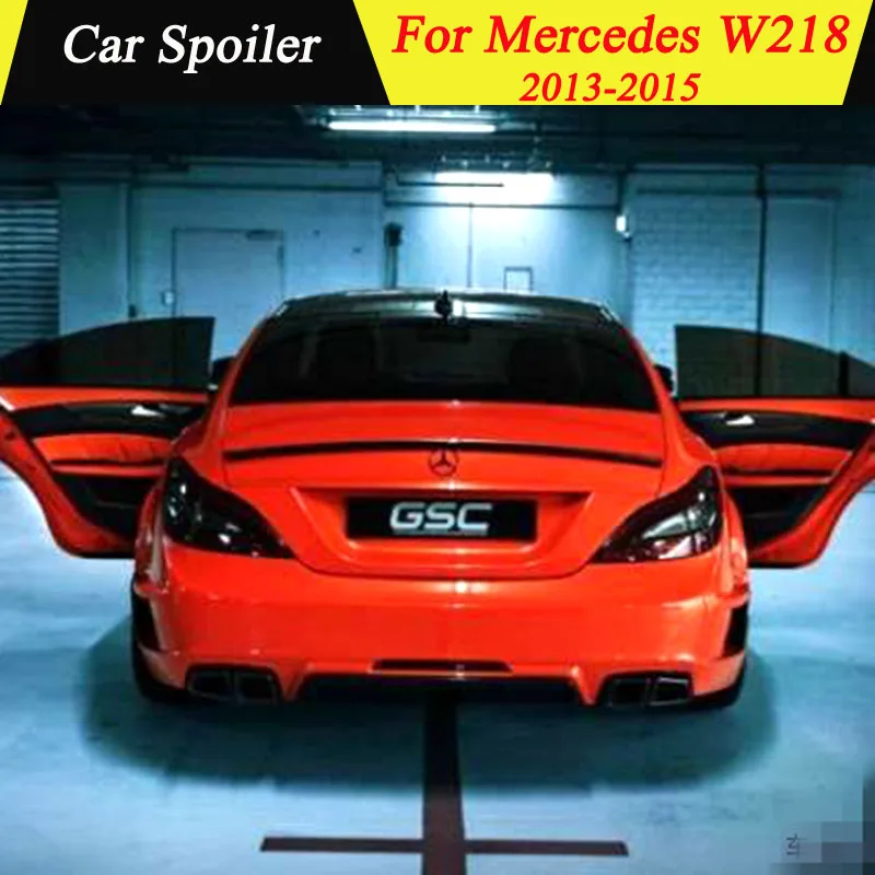 Для Mercedes Benz W218 2011 2012 2013 задний спойлер из углеродного волокна черное