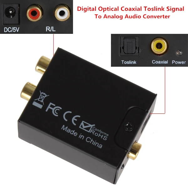 Коаксиальный оптоволоконный адаптер KEBIDU для цифровой аналоговой