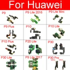 Оригинальная плата зарядного устройства USB для Huawei P8 P9 P10 P20 P30 Lite PLUS Mini 2016 2017 зарядный порт, разъем для док-станции, гибкий кабель
