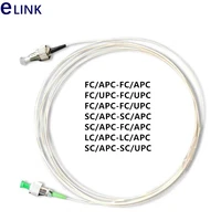 10pcs 1m scapc fcapc fiber optic patch cord 0 9mm tighted fiber sm simplex fcapc sca optical fibre jumper sx free shipping