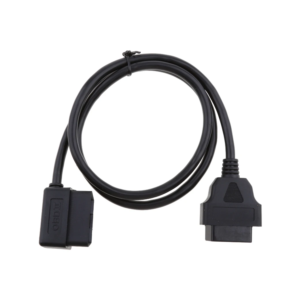 Автомобильный OBD2 OBDII 16 контактный диагностический MxF удлинитель Кабель