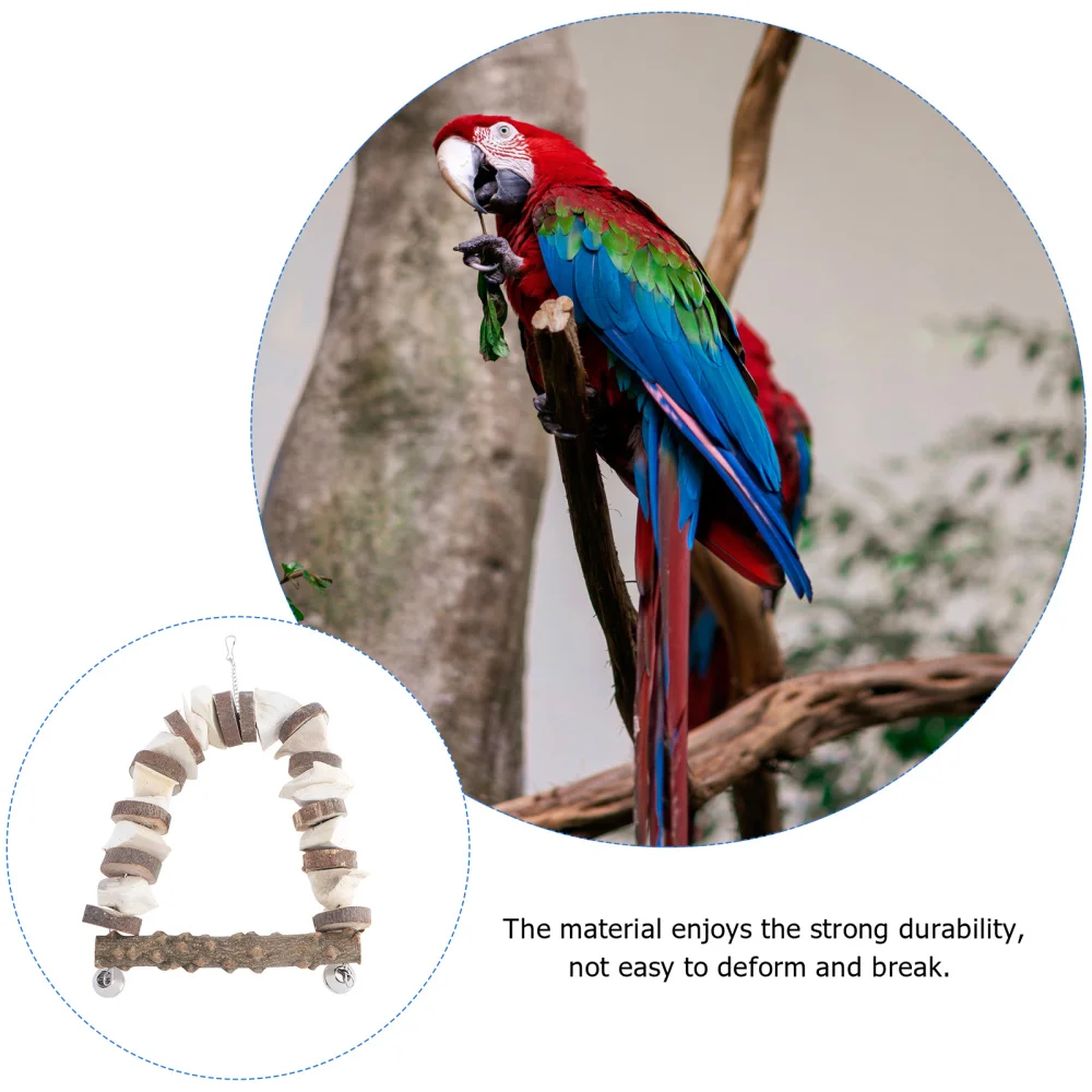 

1pc Parrot Swing Decorative Swing Parrot Chewing (Assorted Color)