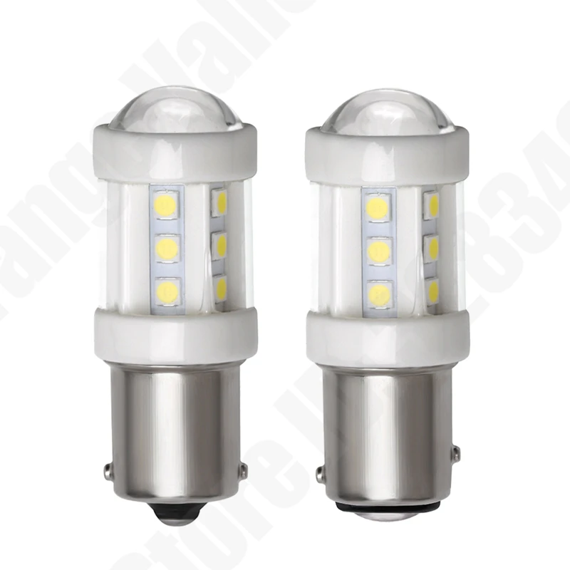 50 шт. 1156 BA15s T20 7440 7443 BAY15D P21W Canbus 18 smd Ceramics 1157 Автомобильные Светодиодные поворотники