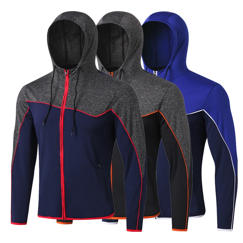 Новинка мужские толстовки с капюшоном зимние спортивные куртки для бега уличная