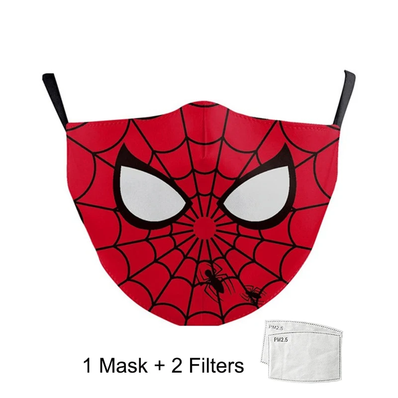 Супергерой маска для лица унисекс дети Сменные pm2.5 печатные многоразовые