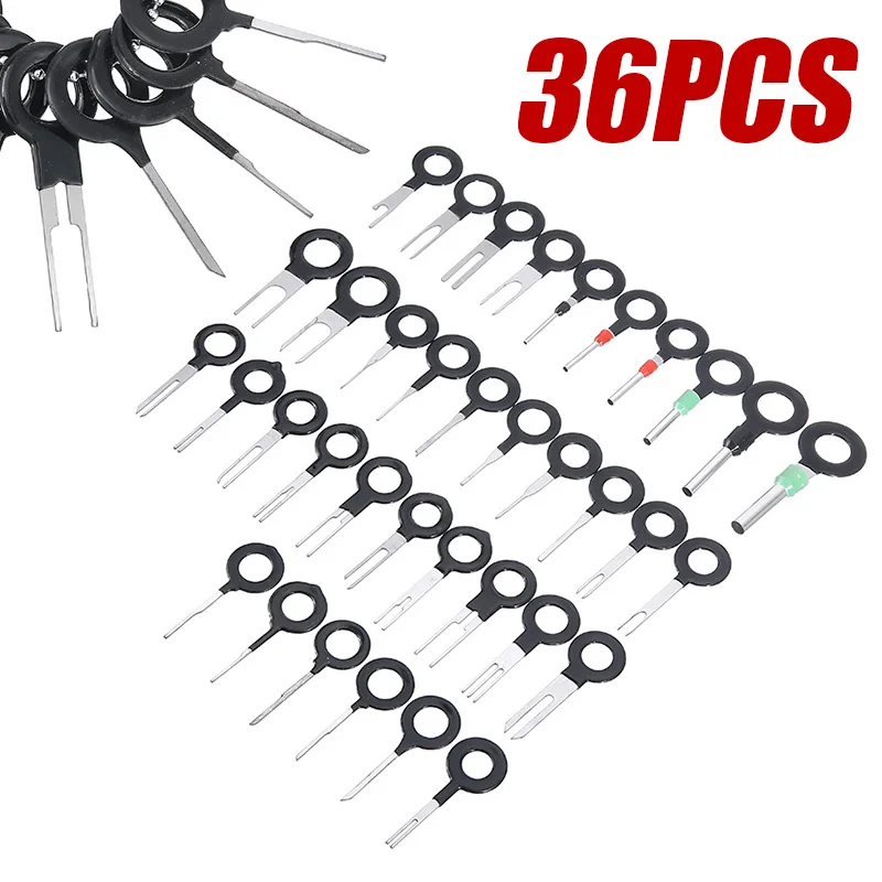 

For Car Repair Tool Parts 36pcs Stainless Steel 301 Wire Terminal Removal Tool Car Electrical Wiring Crimp Connector Pin Kit