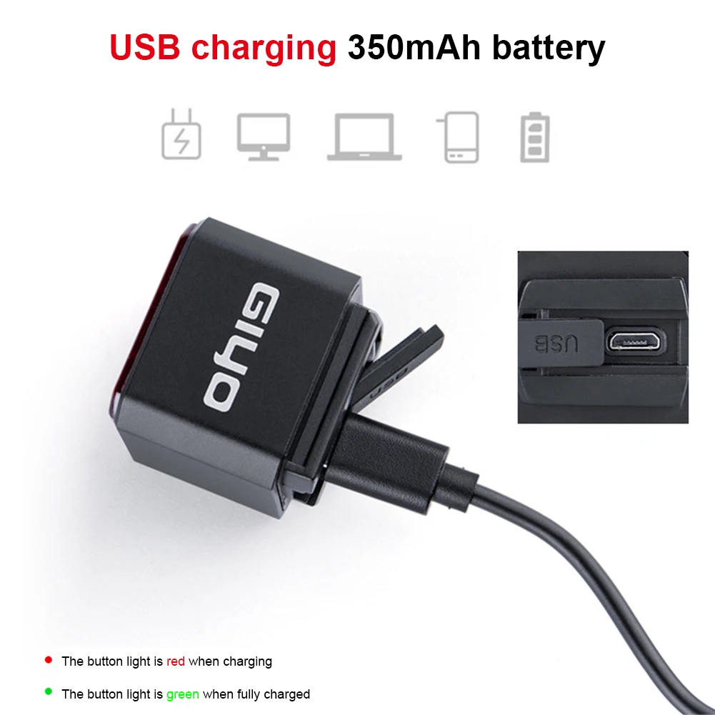 Одежда высшего качества смарт велосипедный светильник хвост велосипед