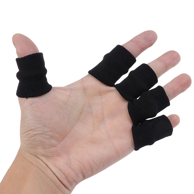 

5pcs/set Stretchy Sports Finger Sleeves Arthritis Support Finger Guard Outdoor Basketball Volleyball Finger Protection