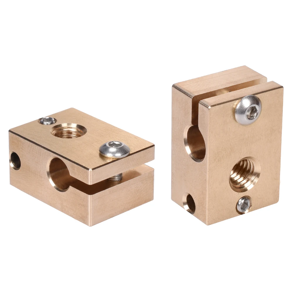 Оригинальный латунный нагревательный блок V6 для E3D Hotend сопла силиконовый носок 3D