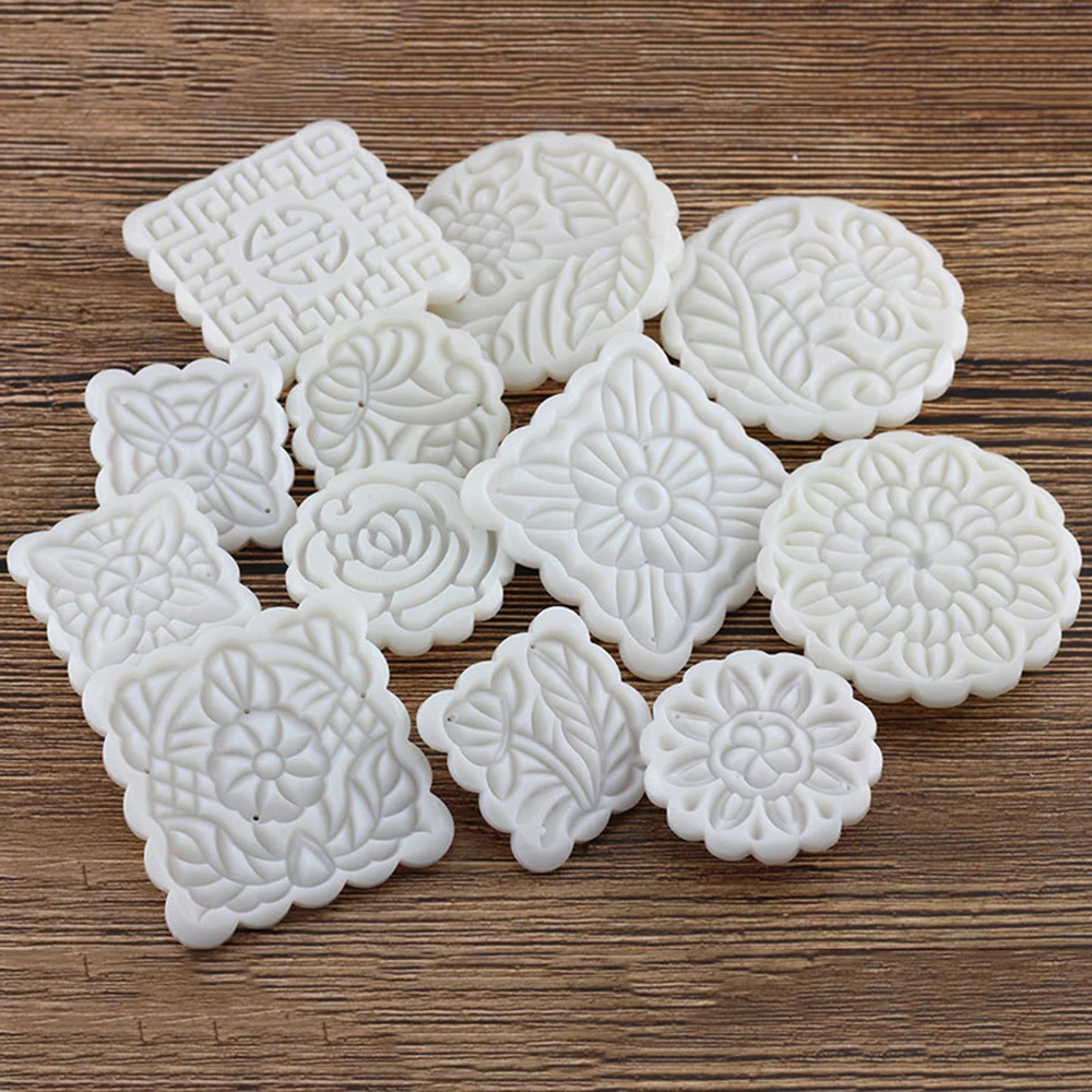 16 шт./компл. 50g и 100g Луна силиконовые формы для выпечки ручной Давление круглая