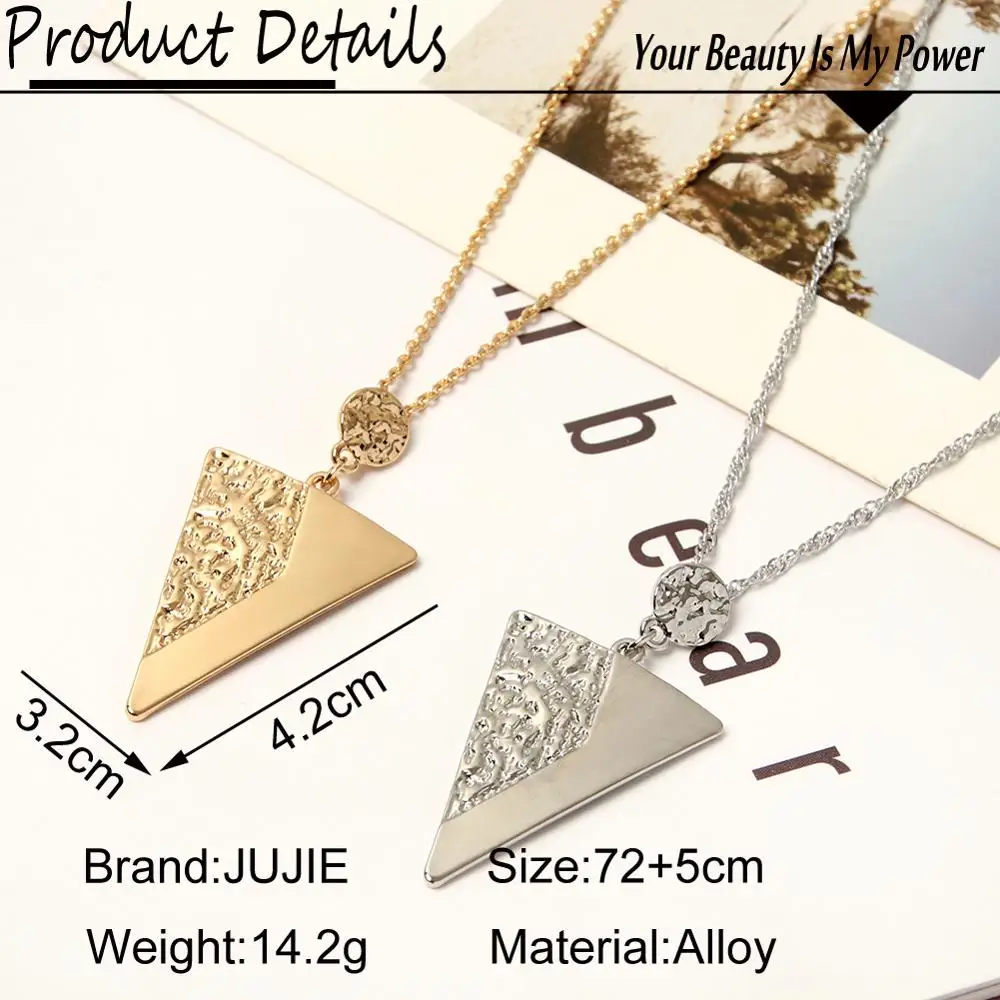 Золотые серебряные ювелирные изделия женские панк треугольные простые