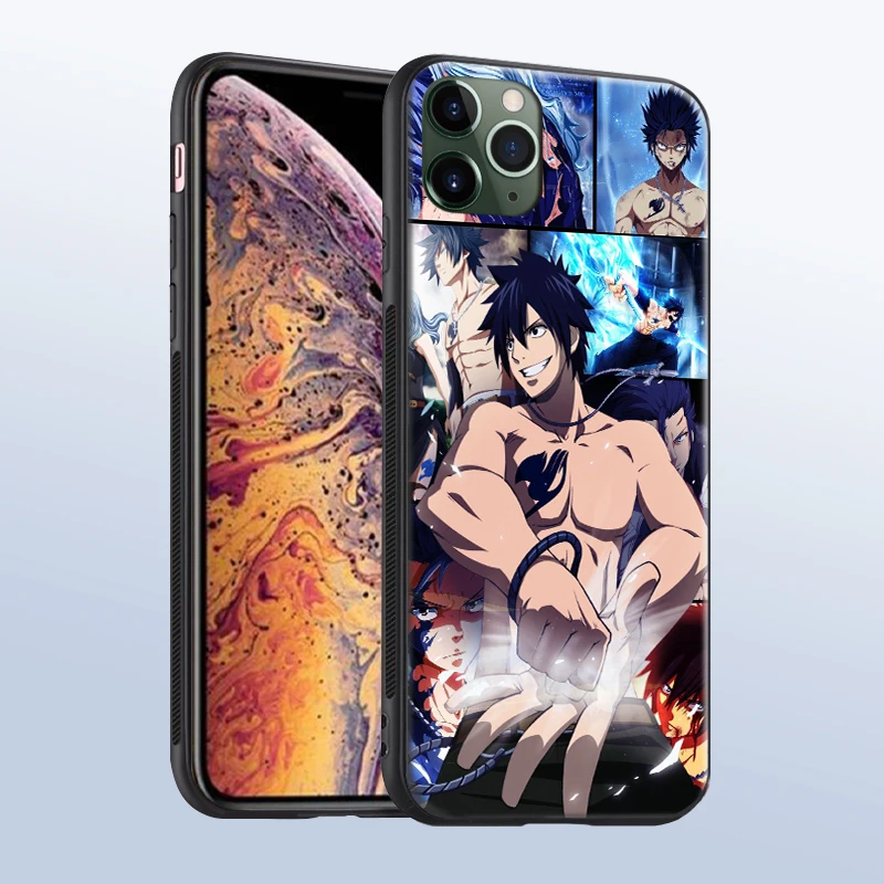 grey fairy tail anime phone case cover shell for iphone se 6s 7 8 plus x xr xs 11 pro max samsung s note 10 20 plus ultra free global shipping
