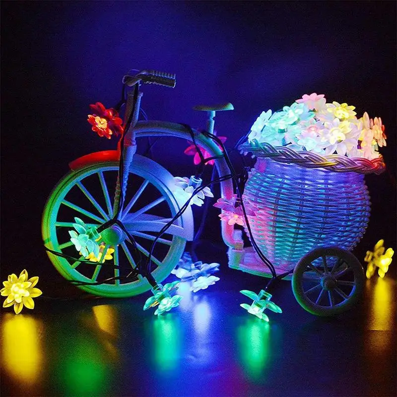 

Наружное освещение на солнечной светильник s 50 светодиодный разноцветные светильник Водонепроницаемый 8 ночного режимов Фея светильник s с...