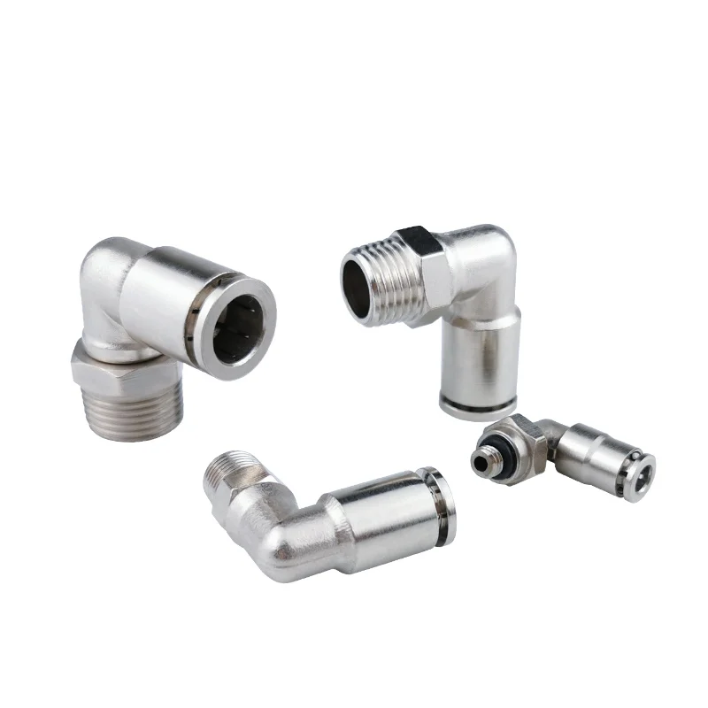 

4mm 6mm 8mm 10mm 12mm 14mm 16mm 1/8" 1/4" 3/8" 1/2" BSP Male Elbow Brass One Touch Air Pneumatic Fitting Quick Connector