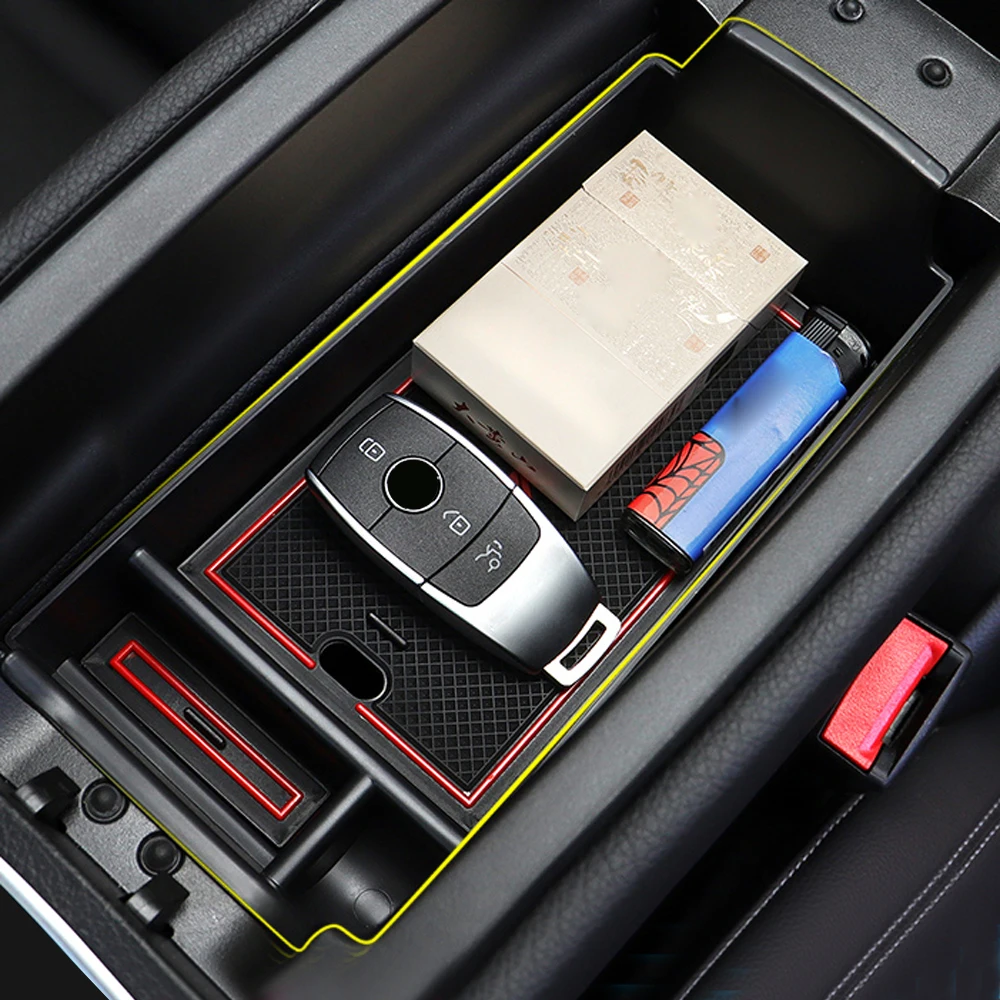 

For Mercedes Benz A B CLA GLB GLA Class W177 W247 C118 W118 X247 Central Armrest Storage Box Organizer Center Console Containers